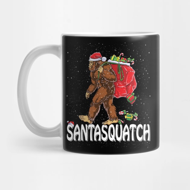 Santasquatch Bigfoot Sasquatch Ugly Christmas by intelus